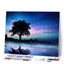 Laden Sie das Bild in den Galerie-Viewer, Diamond Painting | Diamond Painting - Tree in the Night | Diamond Painting Landscapes landscapes trees | FiguredArt