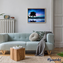 Laden Sie das Bild in den Galerie-Viewer, Diamond Painting | Diamond Painting - Tree in the Night | Diamond Painting Landscapes landscapes trees | FiguredArt