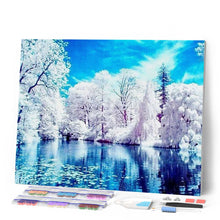 Laden Sie das Bild in den Galerie-Viewer, Diamond Painting | Diamond Painting - Lake in Winter | Diamond Painting Landscapes landscapes winter | FiguredArt