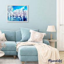Laden Sie das Bild in den Galerie-Viewer, Diamond Painting | Diamond Painting - Lake in Winter | Diamond Painting Landscapes landscapes winter | FiguredArt