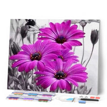 Laden Sie das Bild in den Galerie-Viewer, Diamond Painting | Diamond Painting - Purple Daisies | Diamond Painting Flowers flowers | FiguredArt
