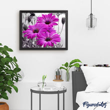 Laden Sie das Bild in den Galerie-Viewer, Diamond Painting | Diamond Painting - Purple Daisies | Diamond Painting Flowers flowers | FiguredArt