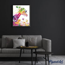 Laden Sie das Bild in den Galerie-Viewer, Diamond Painting | Diamond Painting - Colorful Giraffe | animals Diamond Painting Animals giraffes | FiguredArt