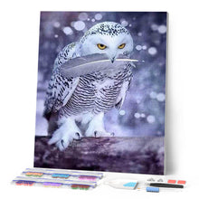 Laden Sie das Bild in den Galerie-Viewer, Diamond Painting | Diamond Painting - Owl Feather | animals Diamond Painting Animals owls | FiguredArt