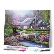 Laden Sie das Bild in den Galerie-Viewer, Diamond Painting | Diamond Painting - Carriage on the Bridge | Diamond Painting Landscapes landscapes | FiguredArt