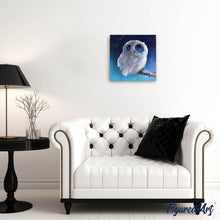 Laden Sie das Bild in den Galerie-Viewer, Diamond Painting | Diamond Painting - White Owl on a branch | animals Diamond Painting Animals owls | FiguredArt