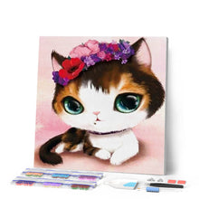 Laden Sie das Bild in den Galerie-Viewer, Diamond Painting | Diamond Painting - Cat with Green Eyes | animals cats Diamond Painting Animals | FiguredArt