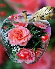 Laden Sie das Bild in den Galerie-Viewer, Diamond Painting, Apfel und Rose