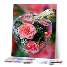 Laden Sie das Bild in den Galerie-Viewer, Diamond Painting | Diamond Painting - Apple and Rose | Diamond Painting Flowers flowers | FiguredArt