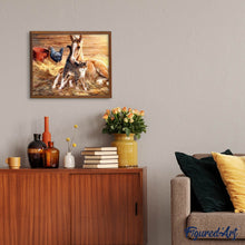 Laden Sie das Bild in den Galerie-Viewer, Diamond Painting | Diamond Painting - Foal and Cat | animals Diamond Painting Animals | FiguredArt