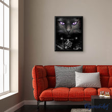 Laden Sie das Bild in den Galerie-Viewer, Diamond Painting | Diamond Painting - Cat with violet eyes | animals cats Diamond Painting Animals | FiguredArt