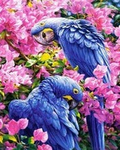 Laden Sie das Bild in den Galerie-Viewer, Diamond Painting, Blaue Papageien