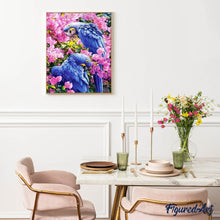 Laden Sie das Bild in den Galerie-Viewer, Diamond Painting | Diamond Painting - Blue Parrots | animals birds Diamond Painting Animals Diamond Painting Flowers flowers | FiguredArt