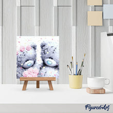 Laden Sie das Bild in den Galerie-Viewer, Diamond Painting | Diamond Painting - Two Teddy bears and roses | Diamond Painting Other other | FiguredArt