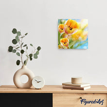 Laden Sie das Bild in den Galerie-Viewer, Diamond Painting | Diamond Painting - Yellow tulips | Diamond Painting Flowers flowers | FiguredArt