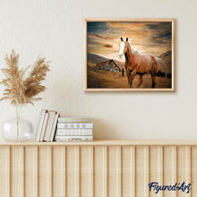 Laden Sie das Bild in den Galerie-Viewer, Diamond Painting | Diamond Painting - Horse at Dusk | animals Diamond Painting Animals horses | FiguredArt
