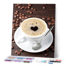 Laden Sie das Bild in den Galerie-Viewer, Diamond Painting | Diamond Painting - Coffee with Love | Diamond Painting kitchen kitchen | FiguredArt
