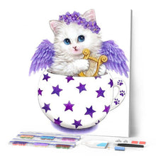Laden Sie das Bild in den Galerie-Viewer, Diamond Painting | Diamond Painting - Kitten in a Cup | animals cats Diamond Painting Animals | FiguredArt
