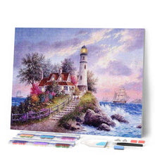 Laden Sie das Bild in den Galerie-Viewer, Diamond Painting | Diamond Painting - Lighthouse on the Peninsula | Diamond Painting Landscapes landscapes | FiguredArt