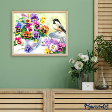 Laden Sie das Bild in den Galerie-Viewer, Diamond Painting – Gedanke und kleiner Vogel