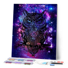 Laden Sie das Bild in den Galerie-Viewer, Diamond Painting | Diamond Painting - Owl in the Night | animals Diamond Painting Animals owls | FiguredArt
