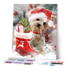 Laden Sie das Bild in den Galerie-Viewer, Diamond Painting | Diamond Painting - Dog with gifts | animals Diamond Painting Animals dogs | FiguredArt
