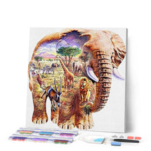 Laden Sie das Bild in den Galerie-Viewer, Diamond Painting | Diamond Painting - Elephant Landscape | animals Diamond Painting Animals elephants landscapes | FiguredArt
