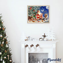 Laden Sie das Bild in den Galerie-Viewer, Diamond Painting | Diamond Painting - Santa and Animals | animals christmas Diamond Painting Religion religion | FiguredArt