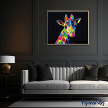 Laden Sie das Bild in den Galerie-Viewer, Diamond Painting | Diamond Painting - Giraffe Pop Art | animals Diamond Painting Animals giraffes pop art | FiguredArt
