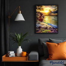 Laden Sie das Bild in den Galerie-Viewer, Diamond Painting | Diamond Painting - Waves near the Rocks | Diamond Painting Landscapes landscapes | FiguredArt