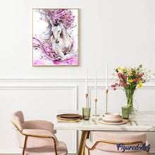Laden Sie das Bild in den Galerie-Viewer, Diamond Painting | Diamond Painting - Pink Horse | animals Diamond Painting Animals horses | FiguredArt