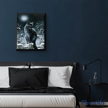 Laden Sie das Bild in den Galerie-Viewer, Diamond Painting | Diamond Painting - Cat in the Snow | animals cats Diamond Painting Animals winter | FiguredArt