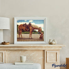 Laden Sie das Bild in den Galerie-Viewer, Diamond Painting | Diamond Painting - Horse and Dog | animals Diamond Painting Animals horses | FiguredArt