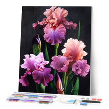 Laden Sie das Bild in den Galerie-Viewer, Diamond Painting | Diamond Painting - Blooming Iris | Diamond Painting Flowers flowers | FiguredArt