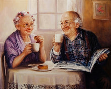 Laden Sie das Bild in den Galerie-Viewer, Diamond Painting, Altes Paar