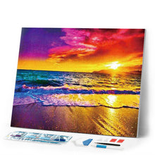 Laden Sie das Bild in den Galerie-Viewer, Diamond Painting – Sonnenuntergang am Strand