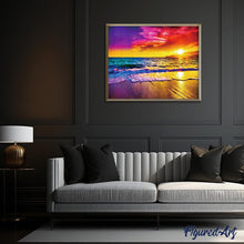 Laden Sie das Bild in den Galerie-Viewer, Diamond Painting – Sonnenuntergang am Strand