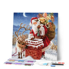 Laden Sie das Bild in den Galerie-Viewer, Diamond Painting | Diamond Painting - Santa Claus near Chimney | christmas Diamond Painting Religion religion | FiguredArt