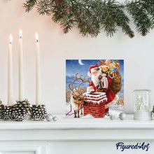 Laden Sie das Bild in den Galerie-Viewer, Diamond Painting | Diamond Painting - Santa Claus near Chimney | christmas Diamond Painting Religion religion | FiguredArt