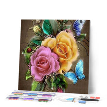 Laden Sie das Bild in den Galerie-Viewer, Diamond Painting | Diamond Painting - Colorful Roses | Diamond Painting Flowers flowers | FiguredArt