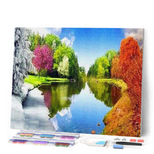 Laden Sie das Bild in den Galerie-Viewer, Diamond Painting | Diamond Painting - Reflection Lake in summer | Diamond Painting Landscapes landscapes | FiguredArt