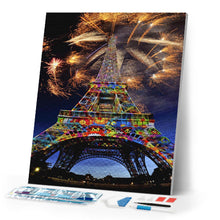 Laden Sie das Bild in den Galerie-Viewer, Diamond Painting – Feuerwerk und Eiffelturm