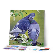 Laden Sie das Bild in den Galerie-Viewer, Diamond Painting | Diamond Painting - Pigeons in love | animals Diamond Painting Animals | FiguredArt
