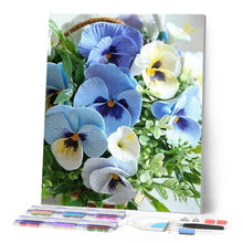 Laden Sie das Bild in den Galerie-Viewer, Diamond Painting | Diamond Painting - Blue Thoughts | Diamond Painting Flowers flowers | FiguredArt