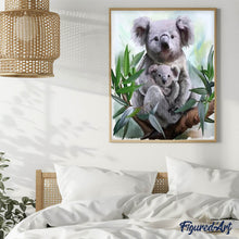 Laden Sie das Bild in den Galerie-Viewer, Diamond Painting | Diamond Painting - Koala and Baby | animals Diamond Painting Animals | FiguredArt