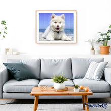Laden Sie das Bild in den Galerie-Viewer, Diamond Painting | Diamond Painting - Dog on the Beach | animals Diamond Painting Animals dogs | FiguredArt