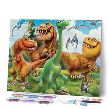 Laden Sie das Bild in den Galerie-Viewer, Diamond Painting | Diamond Painting - Crazy Dinosaurs | animals Diamond Painting Animals dinosaurs | FiguredArt
