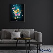 Laden Sie das Bild in den Galerie-Viewer, Diamond Painting – Feen-Schmetterlinge in Farben