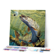Laden Sie das Bild in den Galerie-Viewer, Diamond Painting | Diamond Painting - Pike Fish | animals Diamond Painting Animals fish | FiguredArt