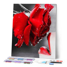 Laden Sie das Bild in den Galerie-Viewer, Diamond Painting | Diamond Painting - Red Rose and Lips | Diamond Painting Flowers flowers | FiguredArt